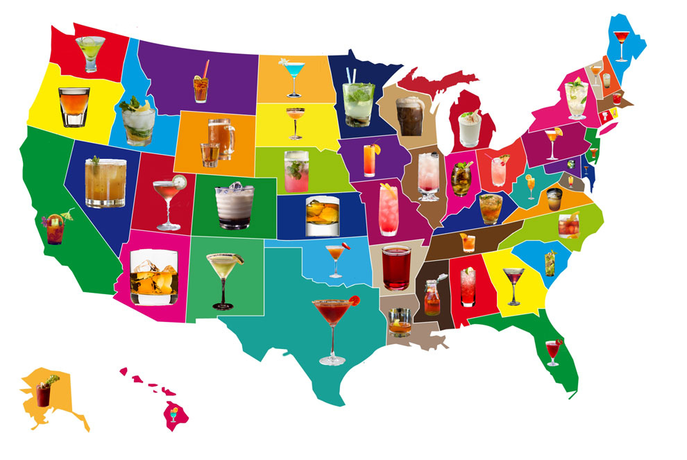 La carte des boissons aux USA par état 1