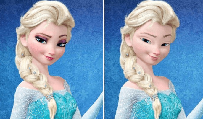 Avant / Après : à quoi ressemblent les
princesses Disney sans maquillage ?