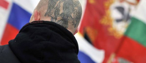 Manifestation de l'extrême droite à Budapest, en février 2009. © Bela Szandelszky : Sipa Source : lepoint.fr