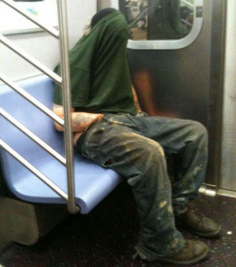 Les photos les plus drôles prises dans le métro