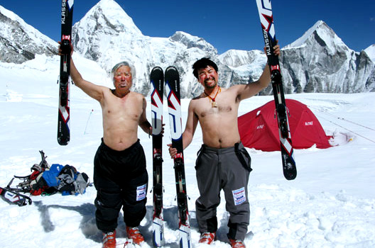 Yuichiro Miura à 70ans sur l'Everest. Crédit : Yuko Higo