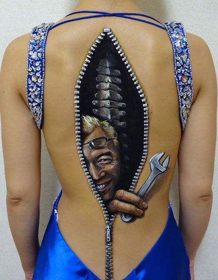 3D-Illusion-Art-Body-Paintings-by-Hikaru-Cho-Maintenance-Mechanic