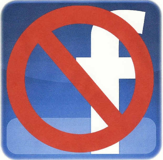 No-Facebook-logo
