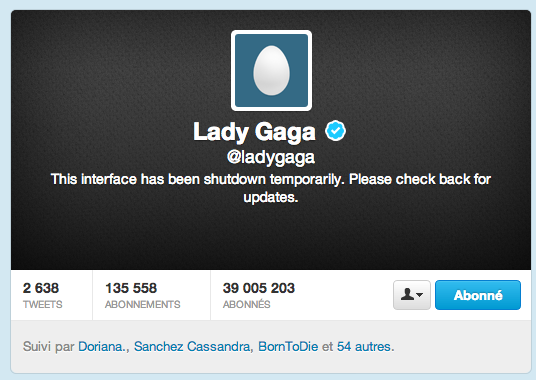 lady gaga twitter