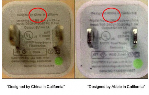 on-fake-apple-usb-power-adapters-the-bottom-might-say-designed-in-china-in-california-or-have-a-typo-that-says-abble-also-design