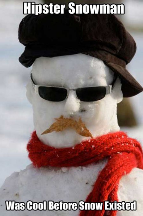 hipster-snowman