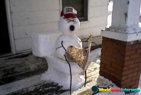 redneck-snowman