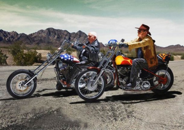 Easy Rider Walter Loeser (I.), 98 ans et Kurt Neuhaus, 90 ans.