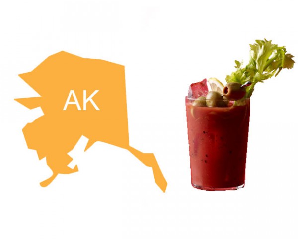 The smoked salmon Bloody Mary