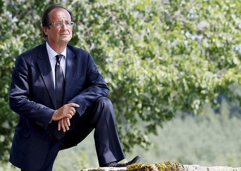 CORREZE: Francois Hollande campaigning for the socialist primary election