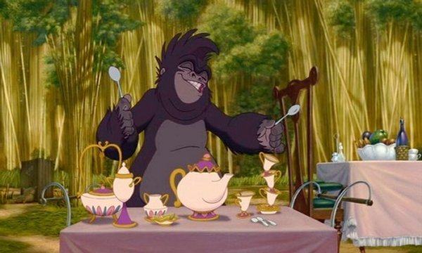 Tarzan- Le service à thé de la Belle et la bête