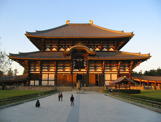todaiji_hondo_sunset