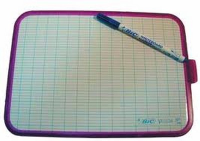 Tu te servais de ta superbe ardoise à l'école.