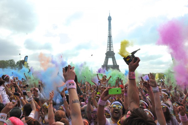 Color run tour jaune