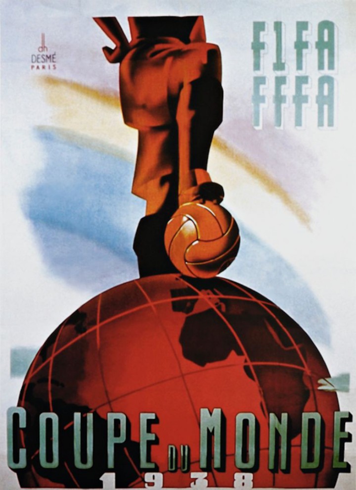Poster / Affiche Reproduction Coupe Du Monde Suède 1958 - Thème Foot Vintage