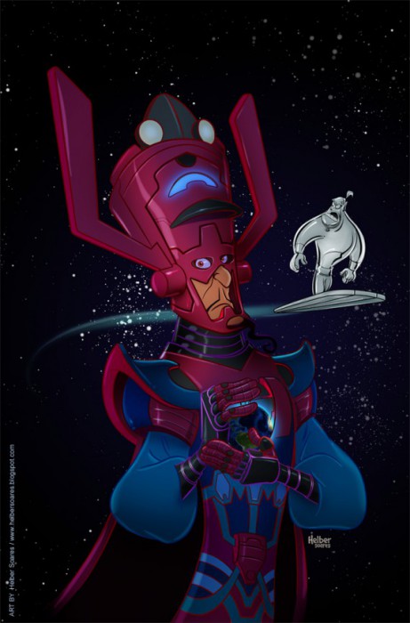 Jafar et le Génie/ Galactus et le Surfeur d'Argent
