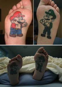Mario et Luigi ont disparu depuis ce tatouage