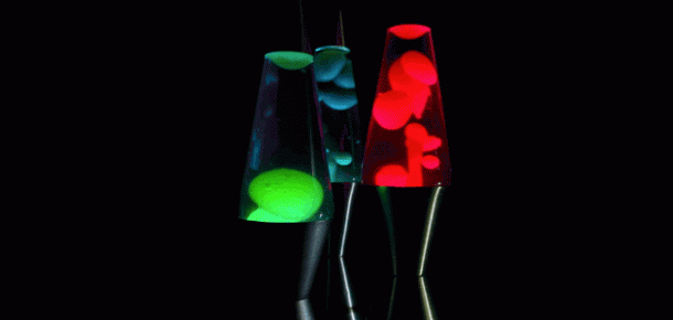 Les lampes avec de la "lave"