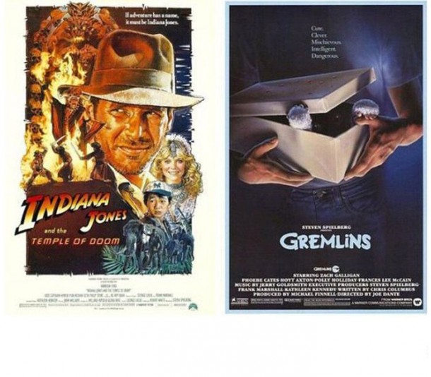 Gremlins et Indiana Jones ont été la cause de la création du "PG-13", système de contrôlé interdisant aux enfants de moins de 13 ans de voir ces films au cinéma car ils contiennent de la violence, mais pas suffisamment pour l'interdire aux moins de 18 ans 