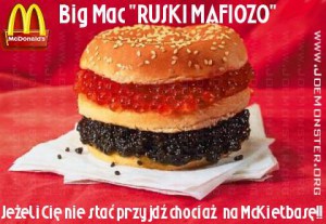 Big Mac en Russie : 1,90€ ! Pas trop cher pour du caviar... :p