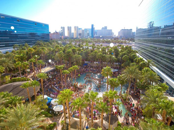 La piscine du hard Rock, Las Vegas