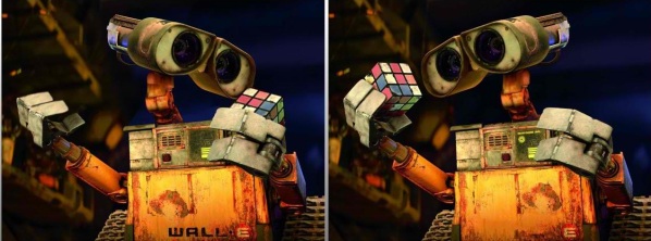 Trouver les 7 différences de Wall-E le célèbre héros de Disney !