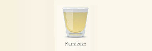 60ml de vodka 15ml de liqueur d'orange Quelques gouttes de jus de citron vert