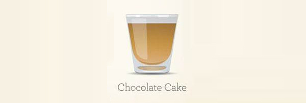 20ml de vodka à la vanille 15ml de liqueur au chocolat Godiva 15ml Frangelico