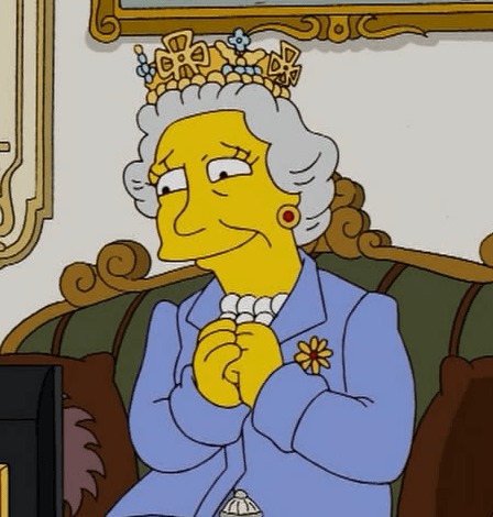 La Reine aurait écrit à Matt Groening pour lui demander à ce que les Simpsons soient un peu moins vulgaires... Quelle drôle d'idée