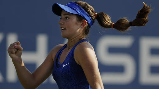 La jeune gagnante à l' US Open