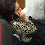 Passagère insupportable de l'avion