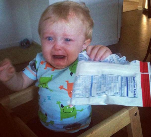 Il n'y avait plus de muffins. ( c'est lui qui les avait mangés)