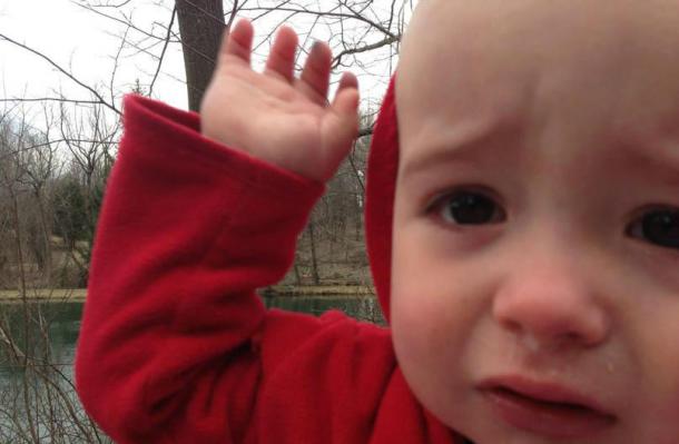 Il voulait aller se baigner ( inutile de préciser qu'il ne sait pas nager)