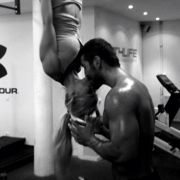 Alexandra-Bring-Ako-Rahim-Workout-Kiss