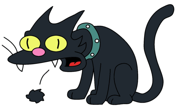 Les boules de poils recrachées par les chats sont en fait un amas de poils collectés lors des toilettes qui sont ensuite régurgitées.