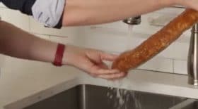 pain rassis sous eau