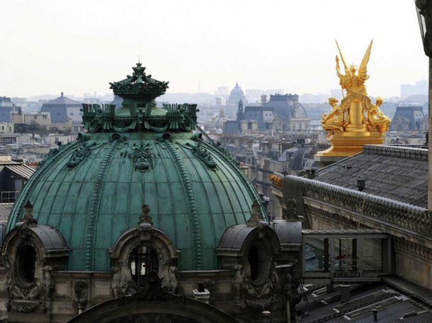 L'Opéra Garnier vu depuis la terrasse des Galeries Lafayette (février 2010) (REAU ALEXIS/SIPA)