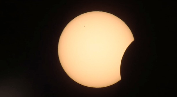 L'éclipse vue depuis 
