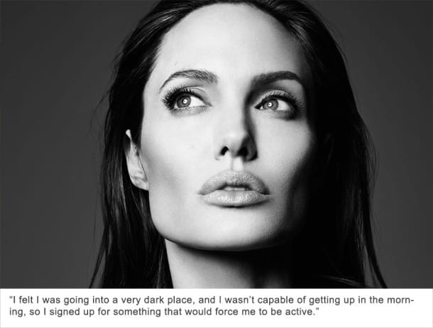 Angelina Jolie - Dépression