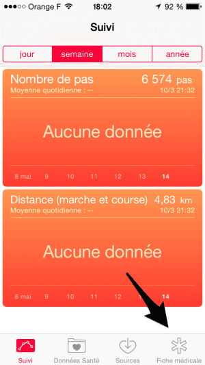 Il suffit tout d'abord d'activer sa fiche médicale, et d'y ajouter les informations personnelles