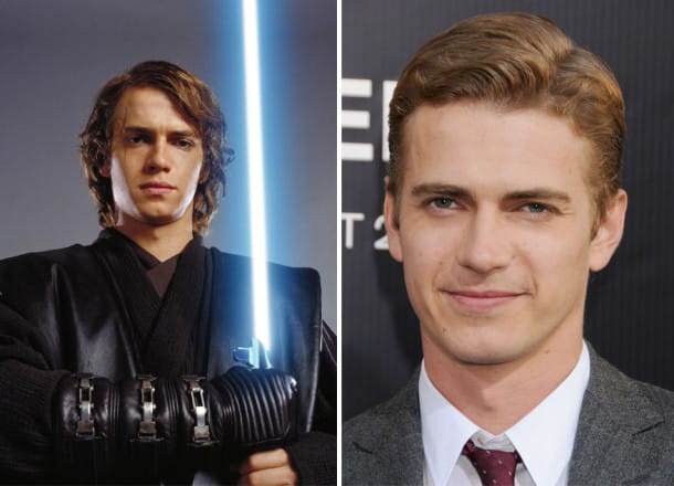 Hayden Christensen en Anakin Skywalker, 2005 et 2015