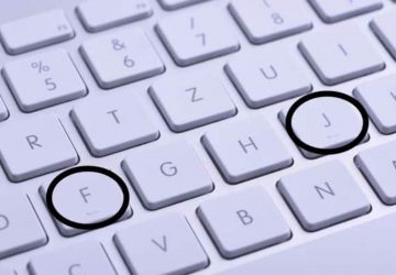 touche F et J clavier