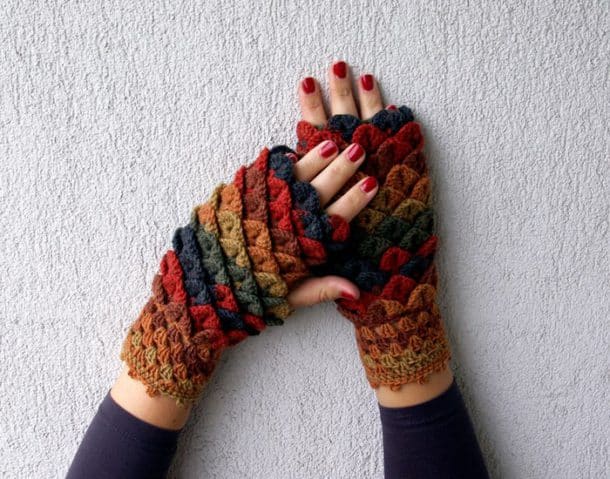 Gants Griffes De Dragon Halloween - Mitaines Pattes Dinosaure En Cuir - Accessoire Déguisement Effrayant Cosplay