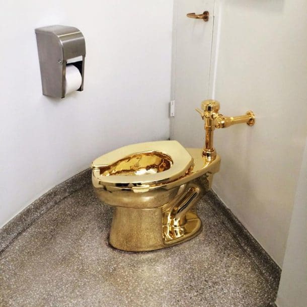 Toilettes en or massif