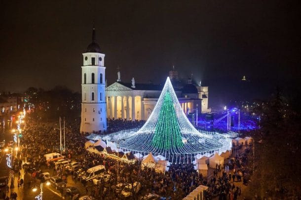 Arbre de Noël de Vilnius Arbre de Noël de Vilnius