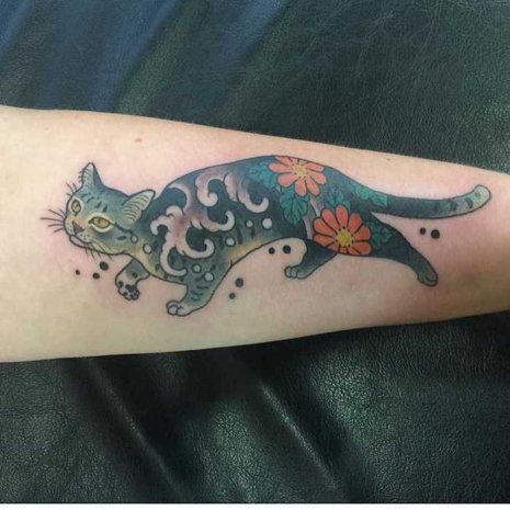 tatuaje gato