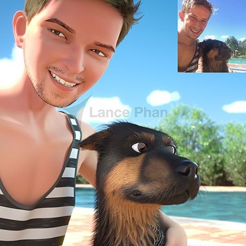 Illustration Pixar by Lance Phan