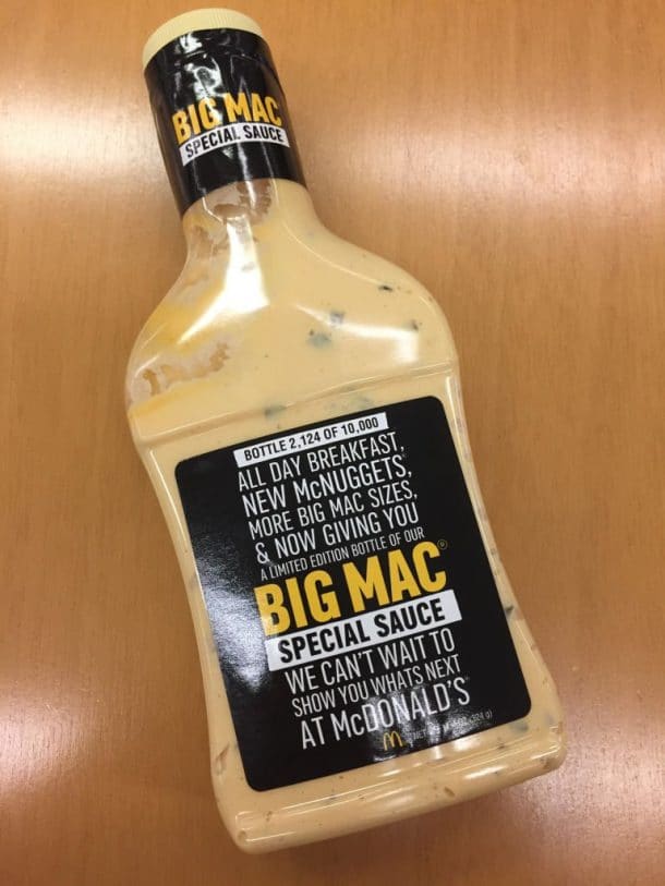 Special sauce Big Mac by McDo