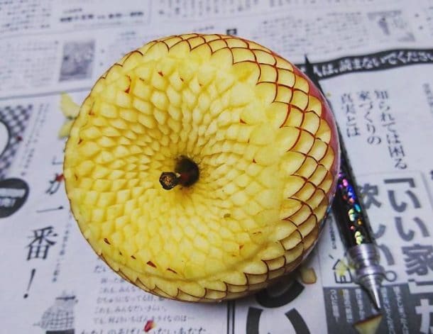 sculpture des aliments : mukimono