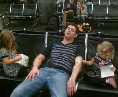 dormir dans un aéroport